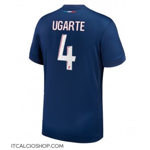 Paris Saint-Germain Manuel Ugarte #4 Prima Maglia 2024-25 Manica Corta